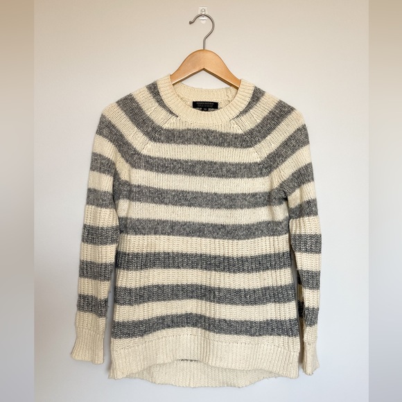 Stripe Sweater with Contrast Empire Waist Knit - Picture 1 of 4